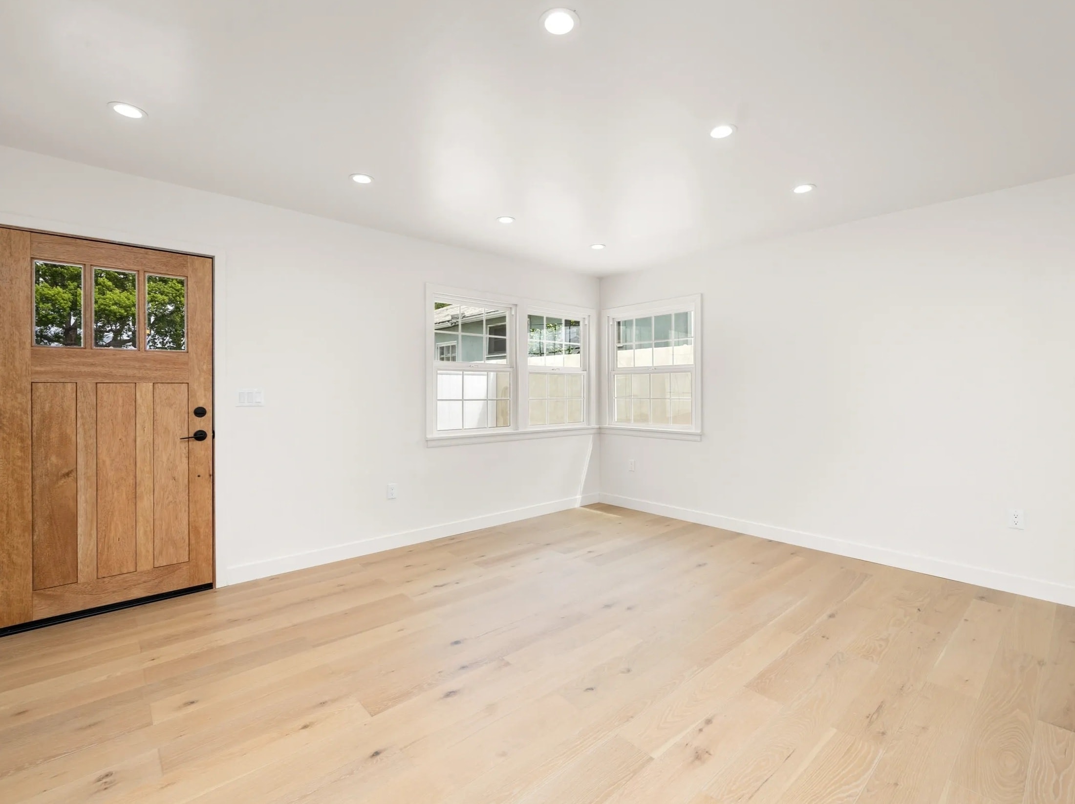 Garage conversion into a modern living space
